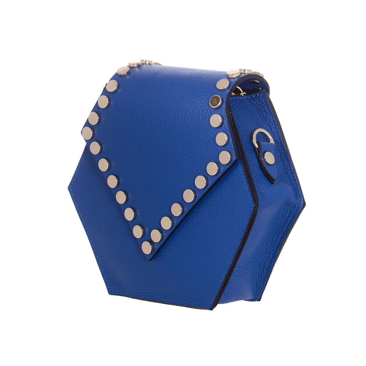 Geanta din Piele Naturala Albastru Electric Ventura