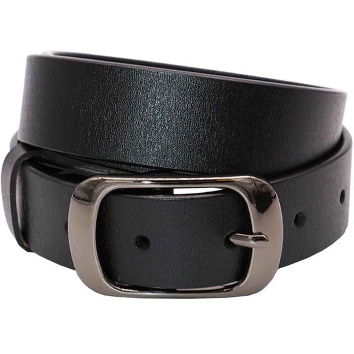 Curea pentru dama, model clasic, piele naturala, marca JOLAR, BZ-12, Negru, 108