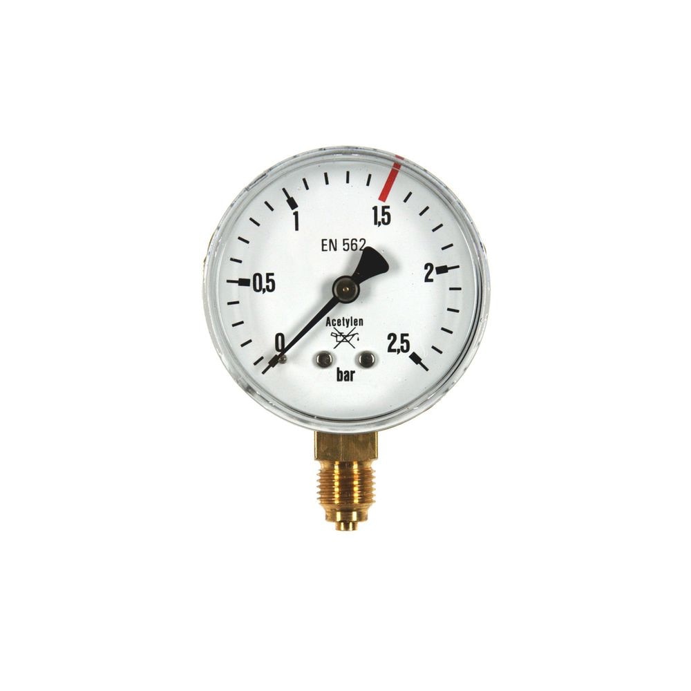 Ceas manometru acetilena 2.5/1.5 bar, GCE