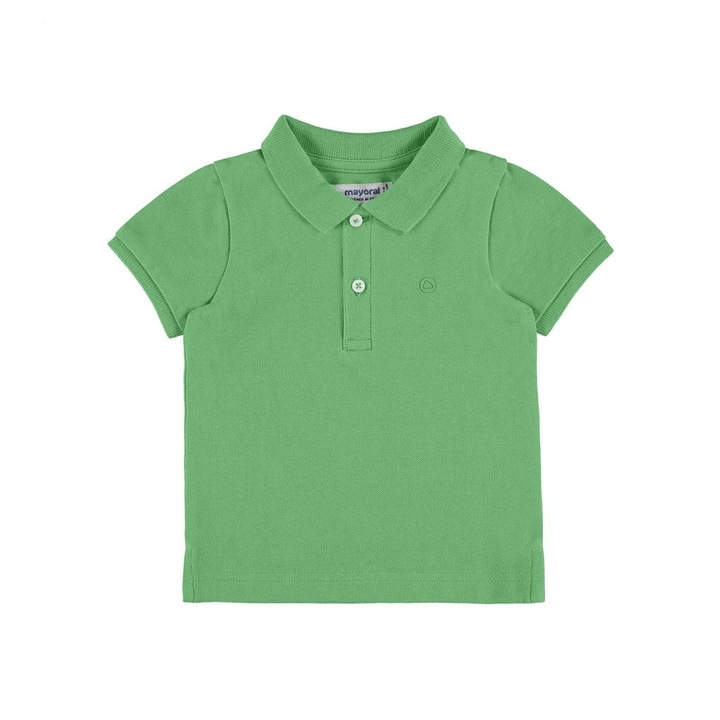 Tricou polo Mayoral cu maneca scurta pentru bebe nou-nascut, Verde