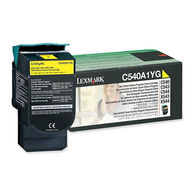 Toner Panasonic pentru LEXMARK C540/C543DN/C546/X543/X544/X546, 2000 de pagini, Yellow