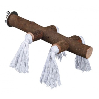 Bat colivie Trixie din lemn cu franghie 20 cm/23 mm 5888 Bat colivie Trixie din lemn cu franghie 20 cm/23 mm 5888