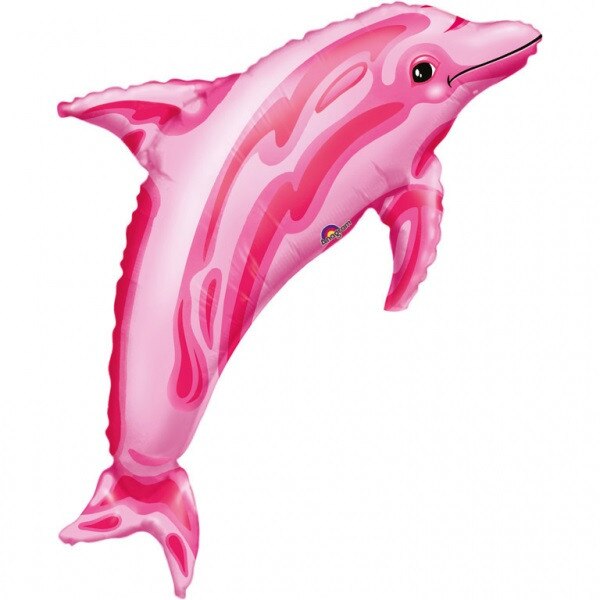 Balon folie delfin roz 56 x 85cm
