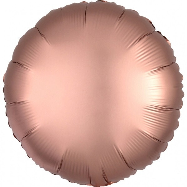 Balon folie rotund rose gold Satin Luxe Rose Copper 45 cm
