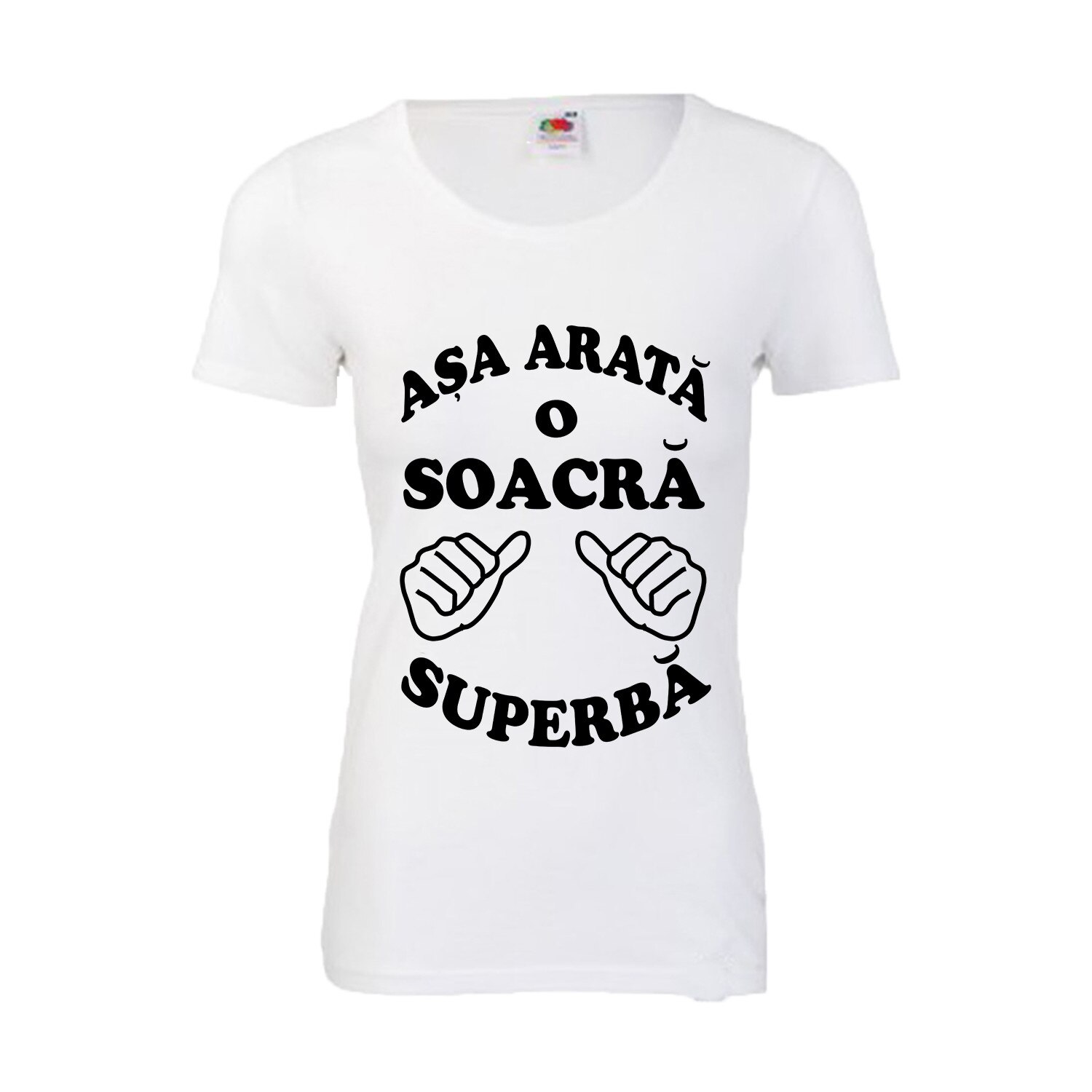 Tricou personalizat Asa arata o soacra superba L alb