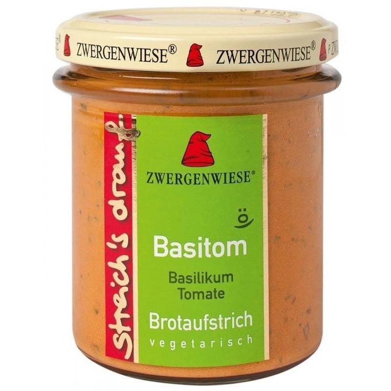 Crema Bio Tartinabila cu Busuioc si Rosii Zwergenwiese 160gr