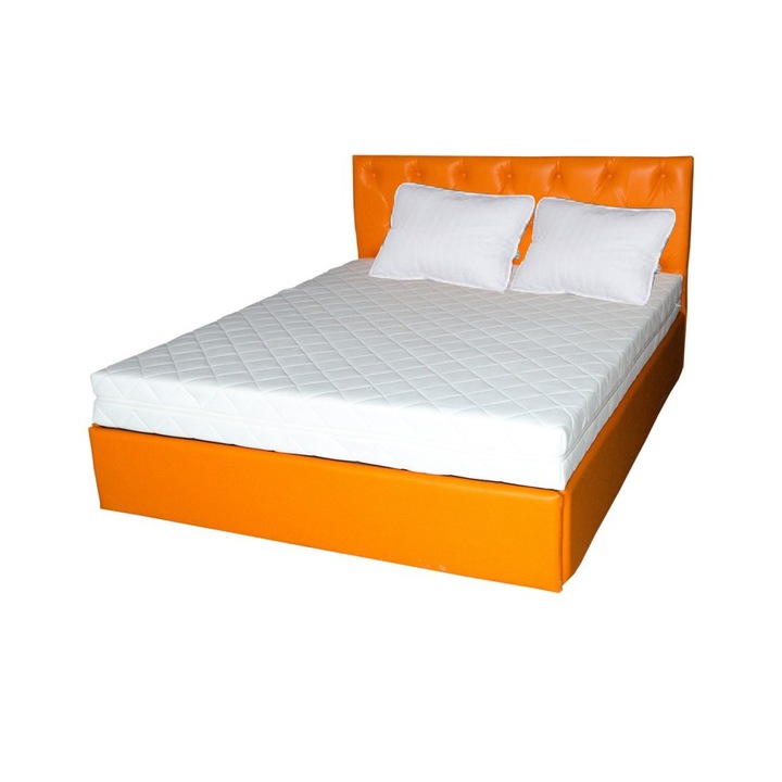 Saltea tratata cu Aloe Vera SALTSIB Comfort Flex, 140x200x16cm, spuma poliuretanica, fermitate medie