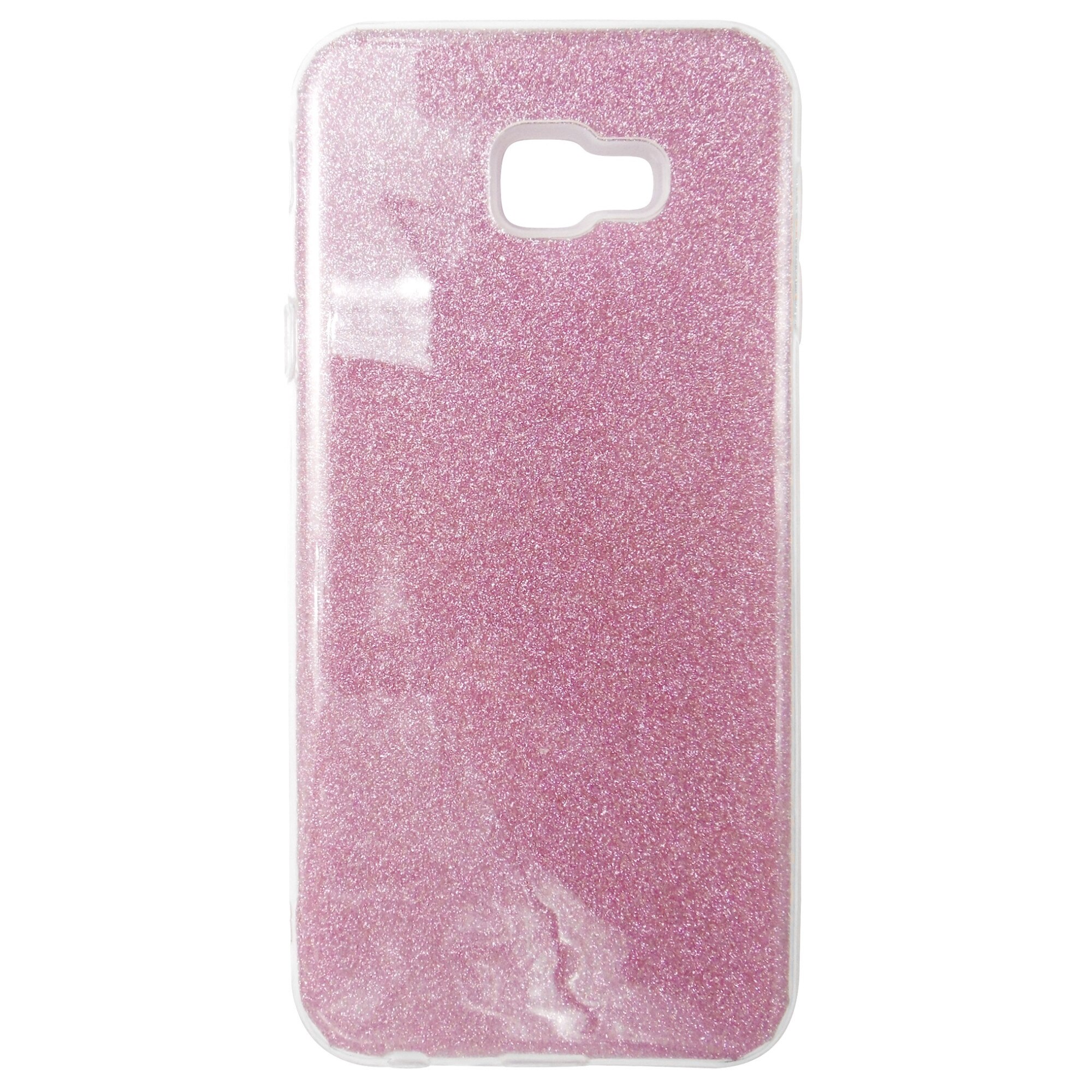Husa silicon + plastic Forcell Shining roz pentru Samsung Galaxy J4 Plus 2018 (SM-J415F)
