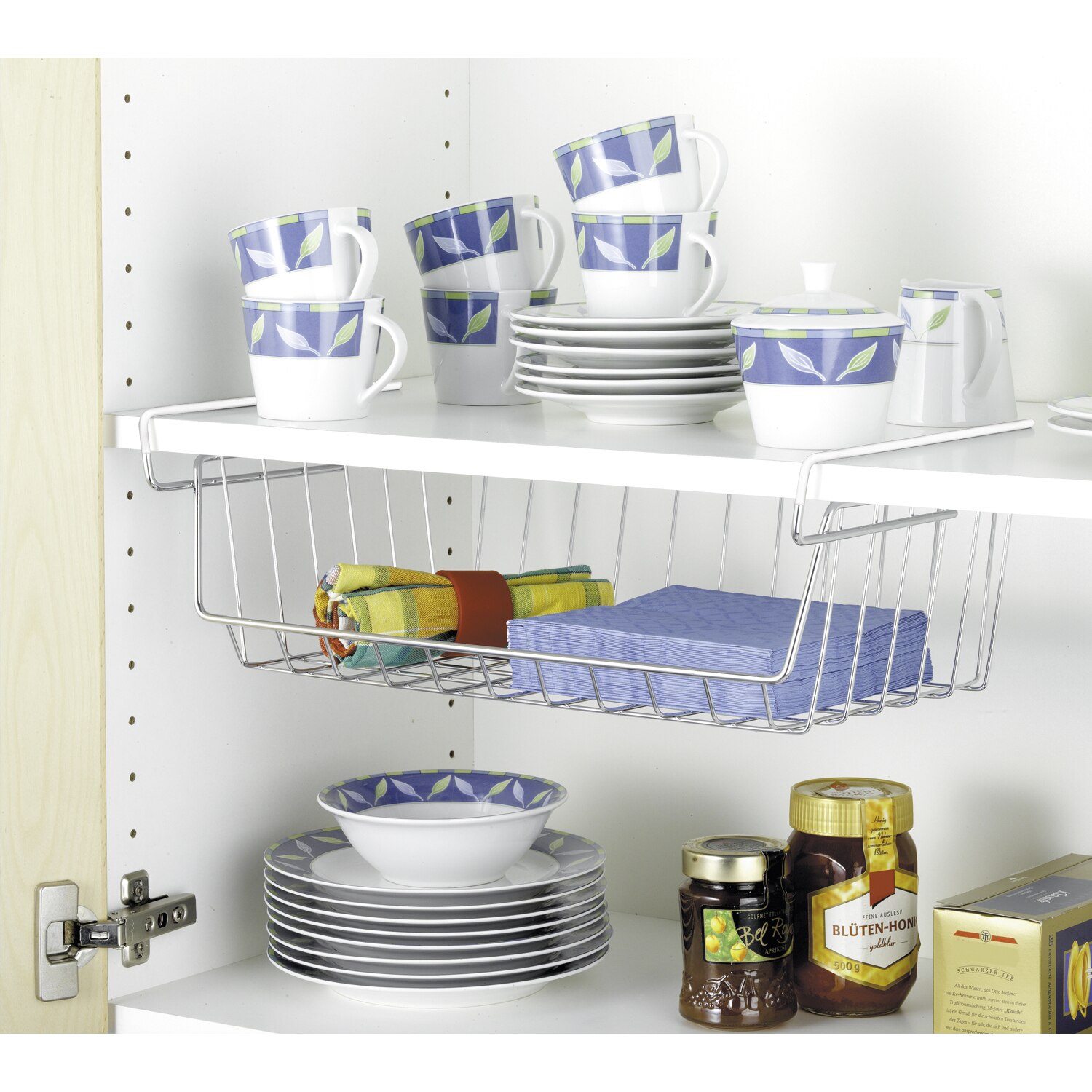 Suport suspendat Wenko, cromat, 44 x 27 x 15 cm