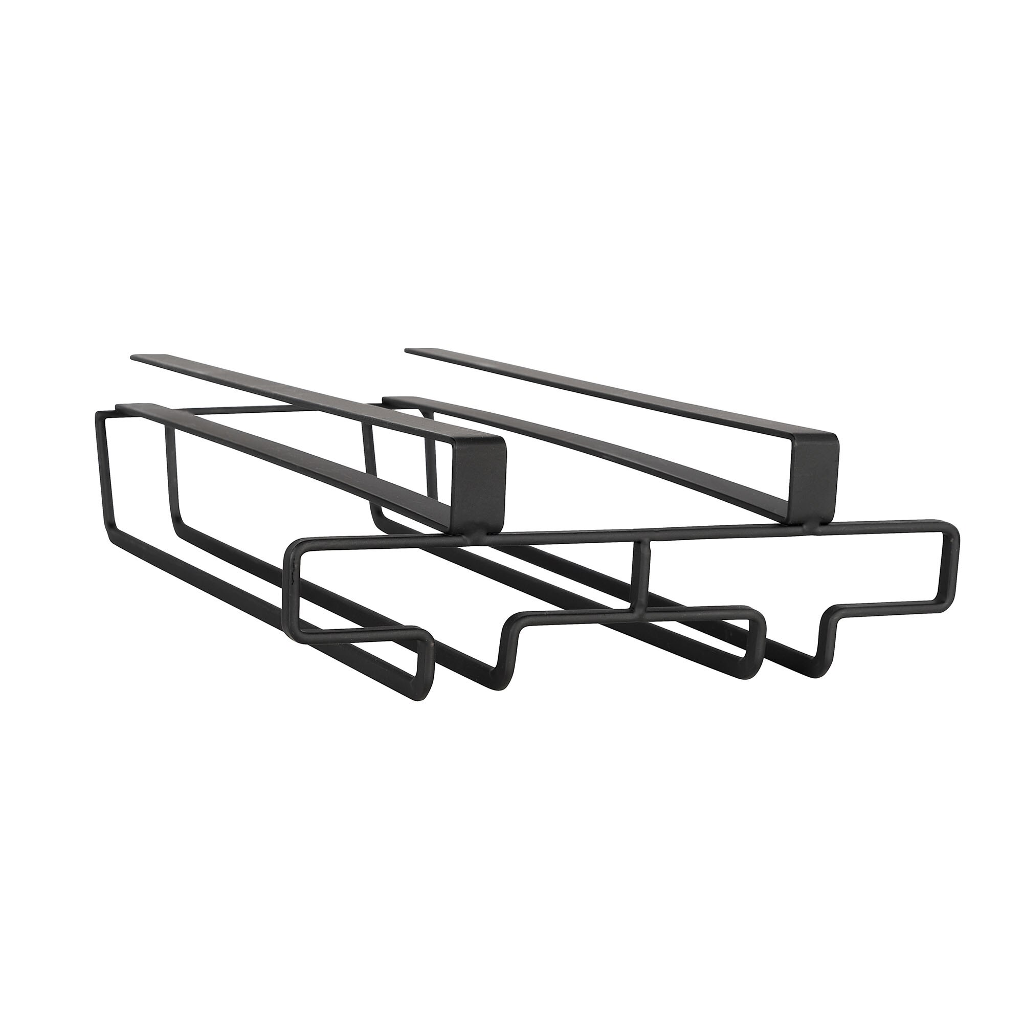 Suport 6 pahare Wenko, metalic, 20 x 28 x 7 cm, Negru