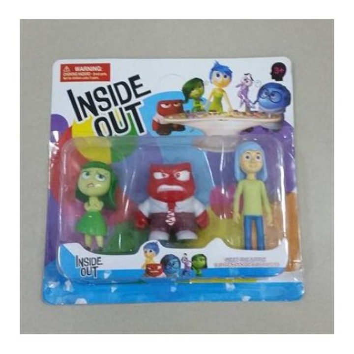 Фигури Bambino, Отвътре навън (InsideOut) 3бр., Многоцветен