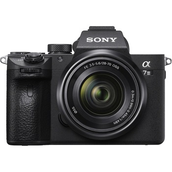 Aparat foto Mirrorless Sony Alpha A7III, 24.2 MP, Full-Frame, E-Mount, 4K HDR, 4D Focus, Wi-Fi, NFC, ISO 100-51200, Negru + Obiectiv SEL2870 28-70 mm Aparat foto Mirrorless Sony Alpha A7III, 24.2 MP, Full-Frame, E-Mount, 4K HDR, 4D Focus, Wi-Fi, NFC, ISO 100-51200, Negru + Obiectiv SEL2870 28-70 mm