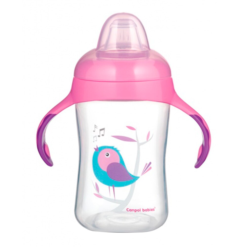 Canita antrenament, Canpol babies®, 300 ml, fara BPA, roz