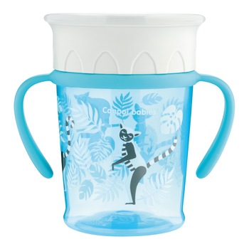 Cana antrenament 360° „Jungle“, Canpol babies®, 270 ml, fara BPA, turcoaz Cana antrenament 360° „Jungle“, Canpol babies®, 270 ml, fara BPA, turcoaz