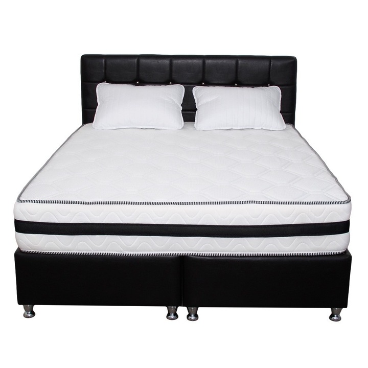 Set Saltea Super Lux Ortopedic 180x200x26 cu 2 perne microfibra 50x70 Axon