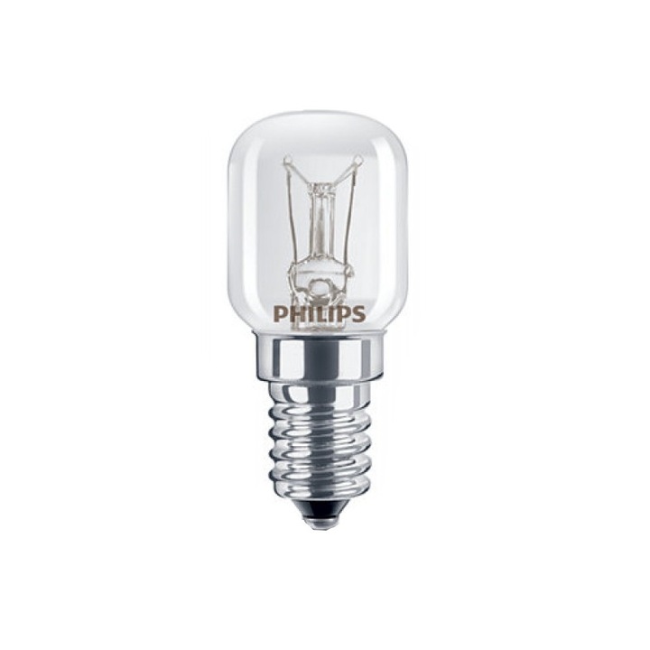 Крушка за хладилник Philips 15W, цокъл E14, топла светлина 2700K, Clear