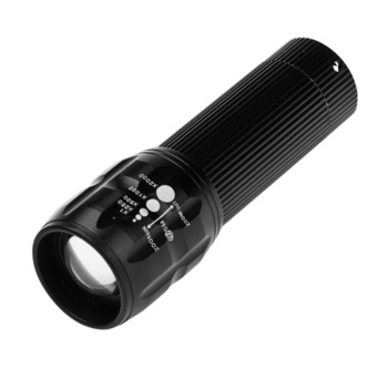 Lanterna Premium Gear Metalica , LED 3 W , Alimentare 3 Baterii AAA , Negru Lanterna Premium Gear Metalica , LED 3 W , Alimentare 3 Baterii AAA , Negru