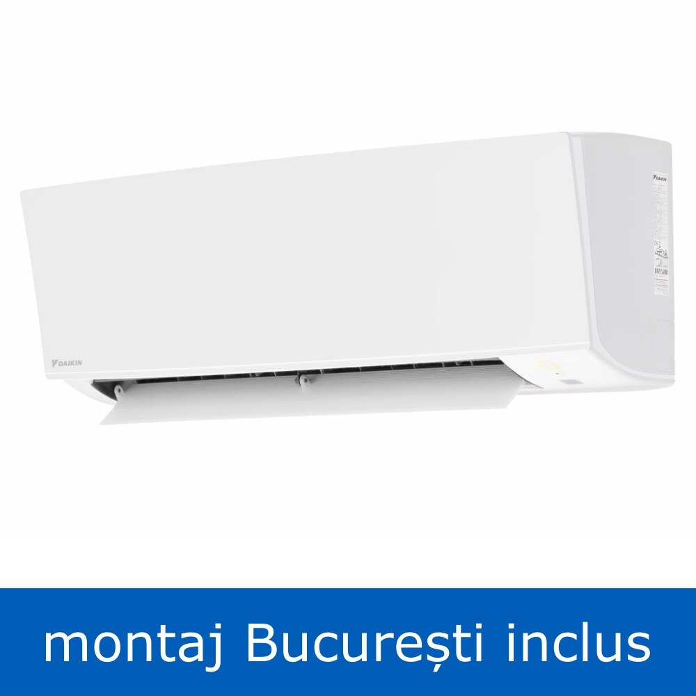 Pachet aparat de aer conditionat Daikin Sensira 7000 btu FTXC20B+RXC20B, Bluevolution inverter, clasa A++, WiFi ready, refrigerant R-32 + montaj InstaPlus Bucuresti cu accesorii VibraZerro RX30M + CX450