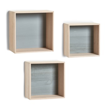 Set de 3 rafturi de perete,lemn de pin Set de 3 rafturi de perete,lemn de pin
