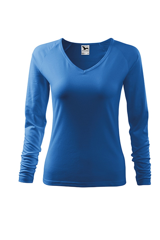 Bluza Malfini Elegance dama, Albastru azur