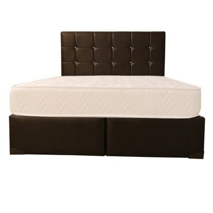 Set Saltea cu arcuri Lux Ortopedic 160x200x22 plus 2 perne 50x70 plus Husa hipoalergenica plus Pilota microfibra vara 180x200 Axon