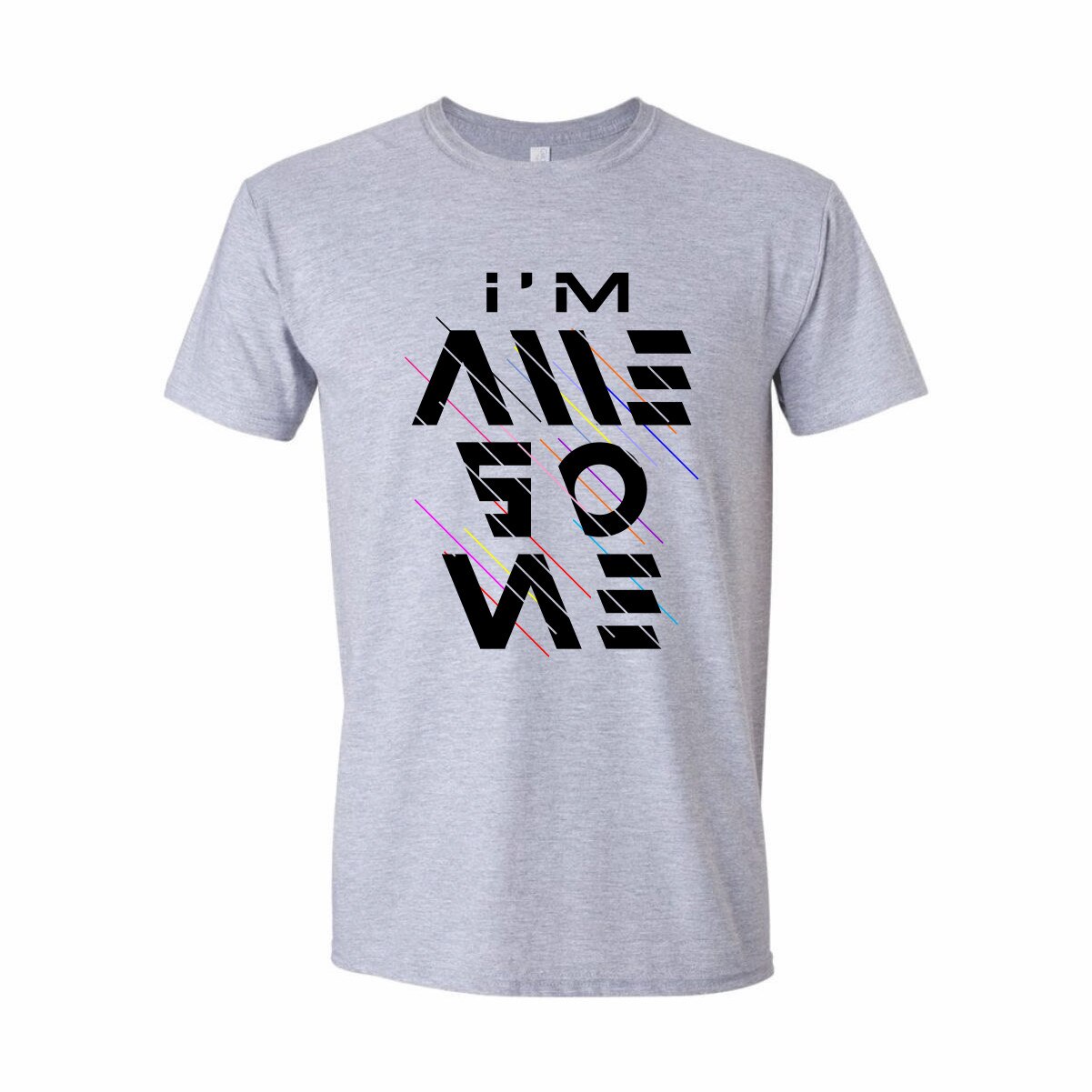 Tricou Personalizat pentru Barbati Gri Deschis, Marimea L- 