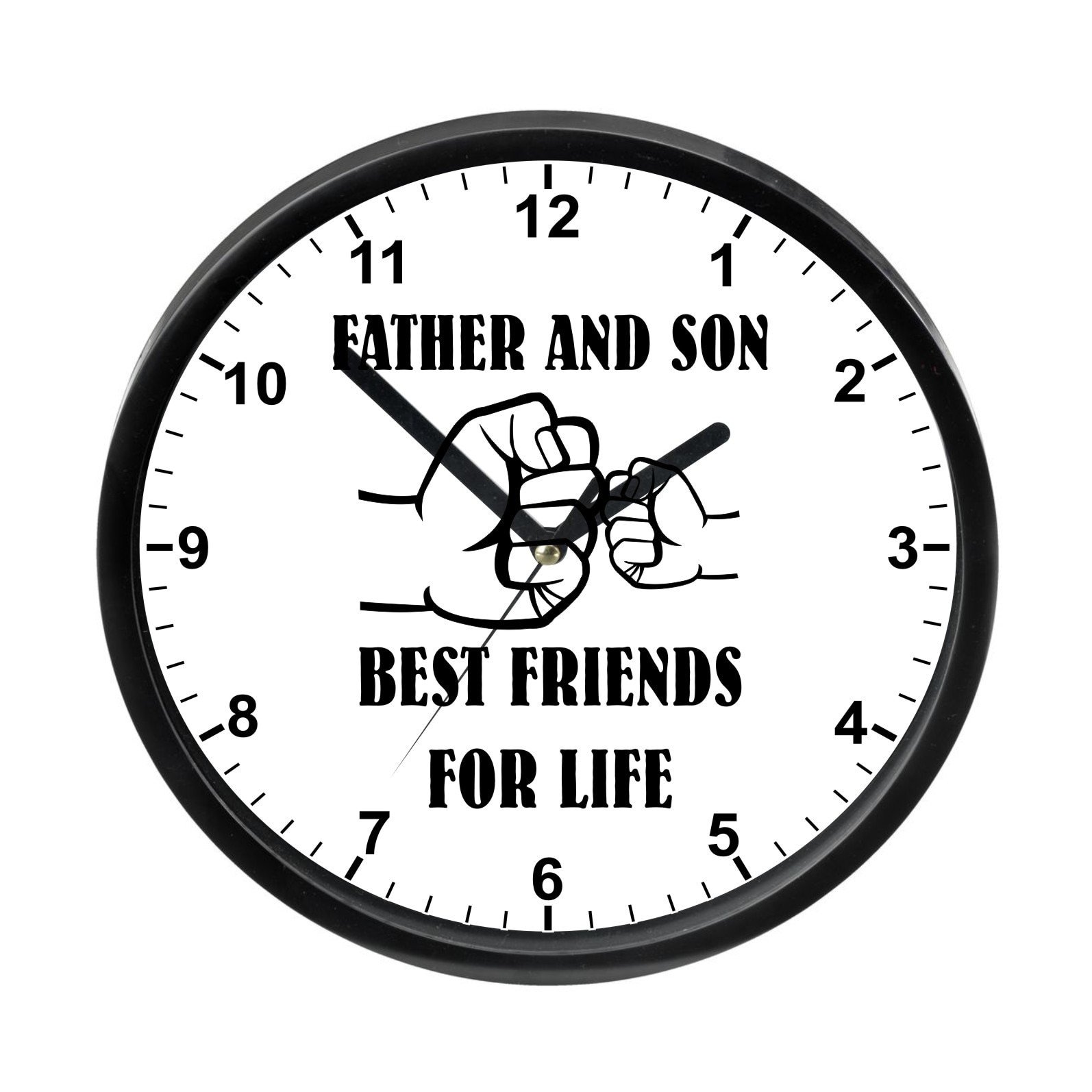 Ceas perete, plastic polipropilenic, diametrul 23 cm, model 