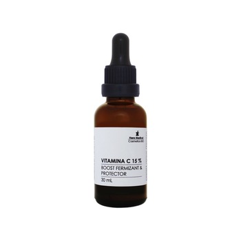 Vitamina C 15 %, Ser boost fermizant si protector, Hera Medical Cosmetice BIO, 30 ml Vitamina C 15 %, Ser boost fermizant si protector, Hera Medical Cosmetice BIO, 30 ml