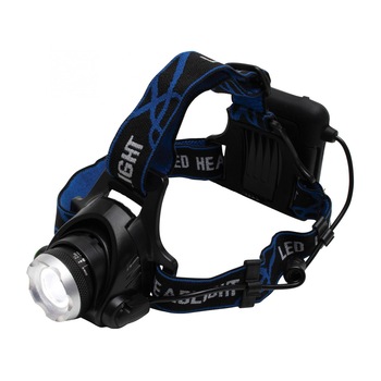 Lanterna de cap LED, Home, functie Zoom, 3 moduri iluminare, banda elastica Lanterna de cap LED, Home, functie Zoom, 3 moduri iluminare, banda elastica