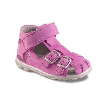Sandale Richter din piele intoarsa, fete, roz, marime 22 Sandale Richter din piele intoarsa, fete, roz, marime 22