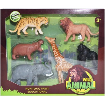 Set Figurine animale din jungla,Roben, 6 Piese Set Figurine animale din jungla,Roben, 6 Piese