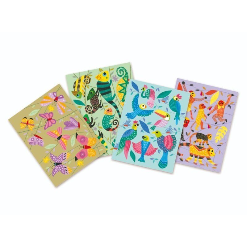 Set creativ de desenat Peisaje cu 12 culori pastel