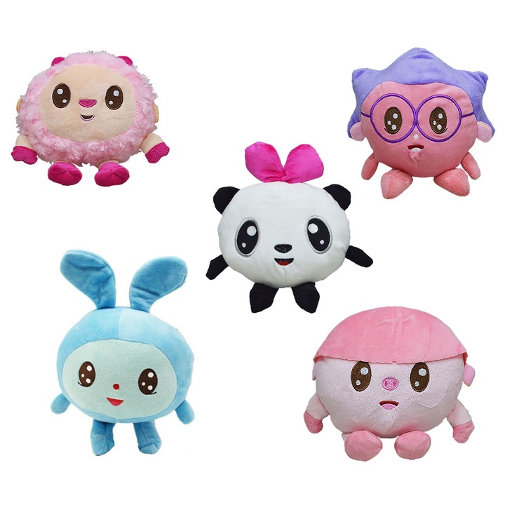 BabyRiki plüss játék készlet 20-25cm: Panda, Sün, Bárány, Kagyló, Nyúl