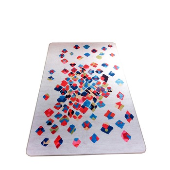 Covor bucatarie Prestige, R1301, 80x120cm , grosime 3mm, tip schenille printed, poliester, antiderapant, model , patratele colorate Covor bucatarie Prestige, R1301, 80x120cm , grosime 3mm, tip schenille printed, poliester, antiderapant, model , patratele colorate