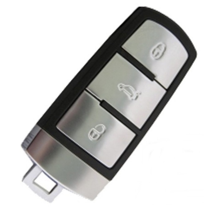 Carcasa Cheie Smartkey compatibil VW Passat B6, cu lamela, negru