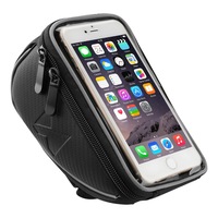 borseta bicicleta wozinsky cu husa telefon impermeabila pentru telefoane pana in 65 inch cablu jack 35 mm inclus  montare pe ghidon  09 l  neagra imagen 50_0_
0