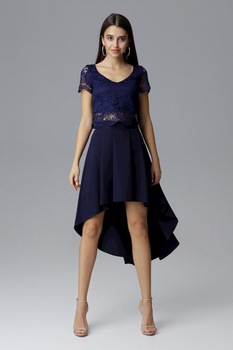 Rochie de zi model 126217 Figl, Bleumarine, L Rochie de zi model 126217 Figl, Bleumarine, L