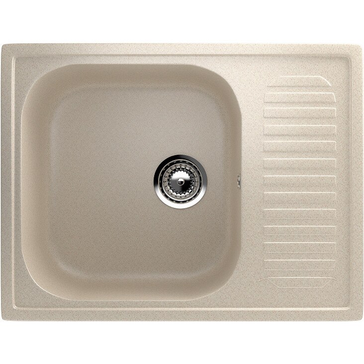 Chiuveta de bucatarie bej, cu picurator, Ulgran U-202-328 665