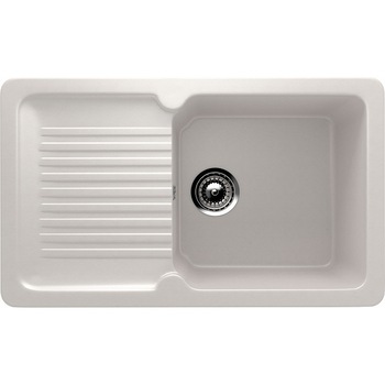 Chiuveta de bucatarie alba, cu picurator, Ulgran U-506-331 1297 Chiuveta de bucatarie alba, cu picurator, Ulgran U-506-331 1297