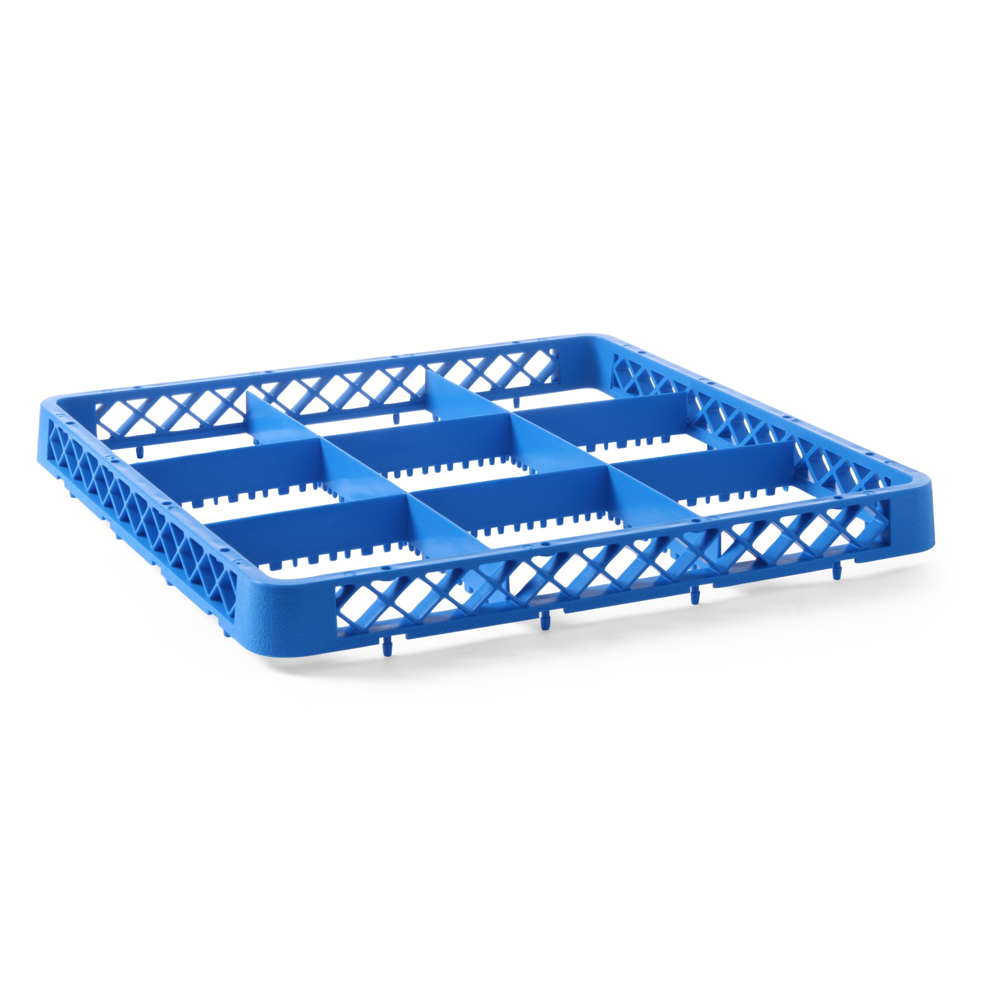 Cos universal pentru masina de spalat vase, polietilena Hendi, Albastru 500x500x(H)45 mm