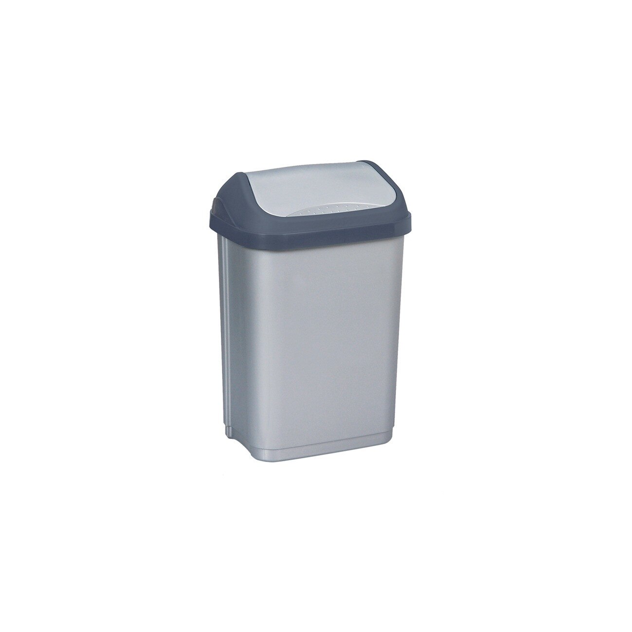 Cos gunoi cu capac batant 10L antracit, Keeeper