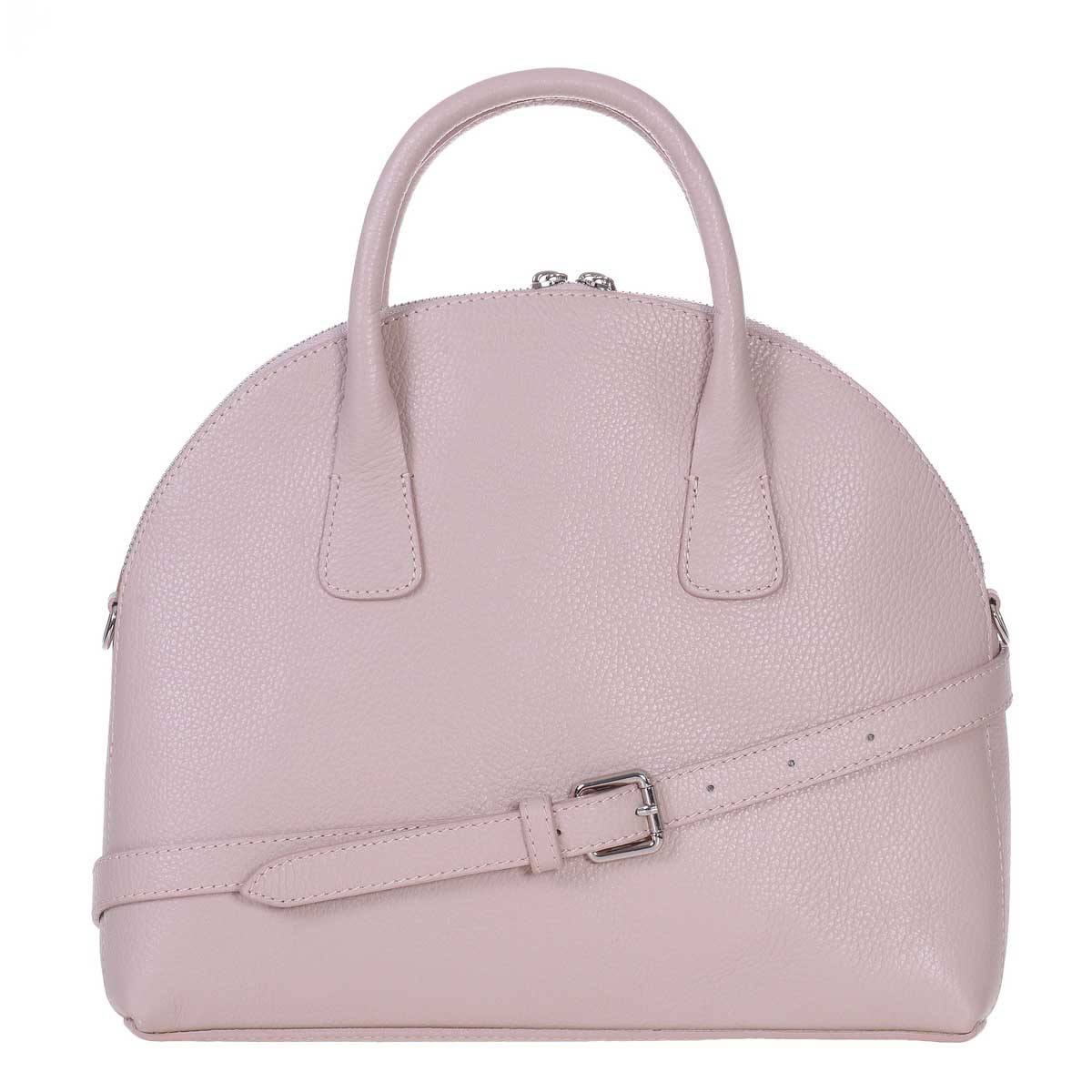 Geanta din Piele Naturala Nude-Roze Marina