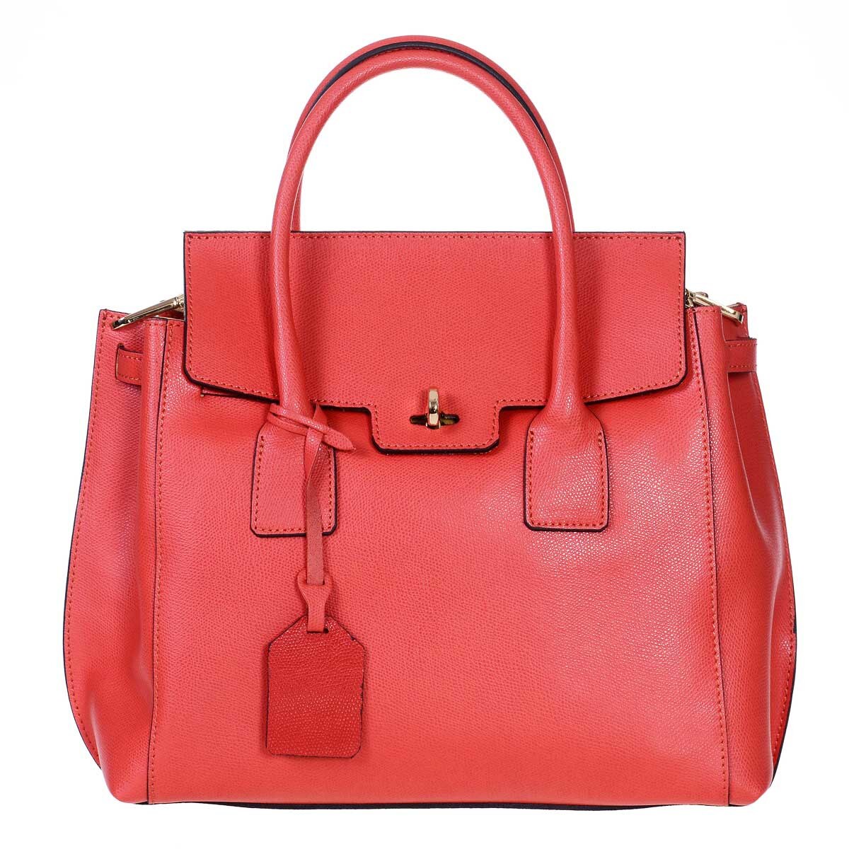 Geanta Sabrine din Piele Naturala Corai Patricia