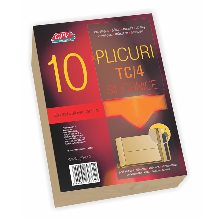 Силиконов плик TC4 с маншон GPV 30mm x 10, крафт