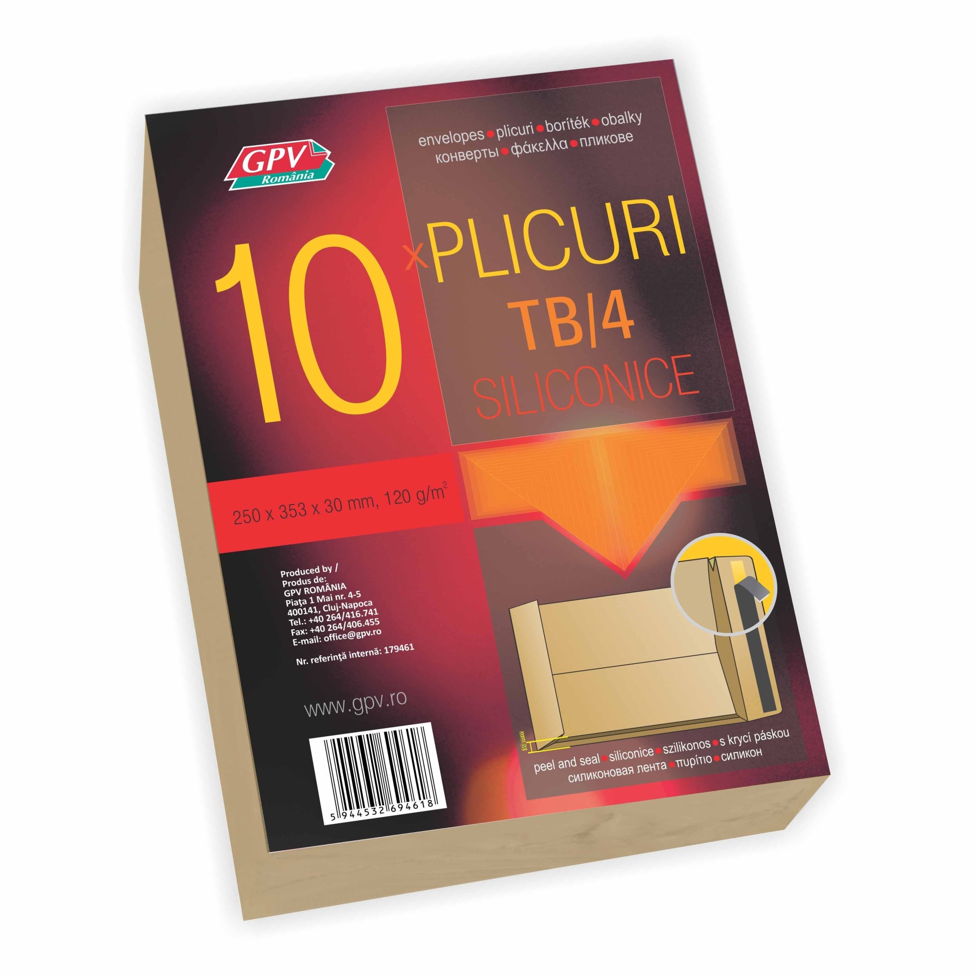 Plic TB4 siliconic cu burduf GPV 30mm x 10, kraft
