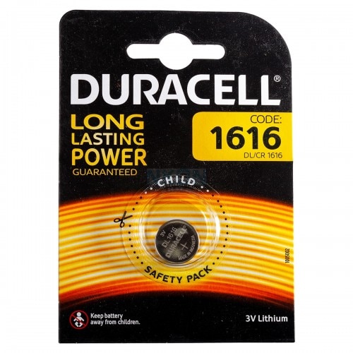 Set 2 baterii CR1616 , Duracell, 3V