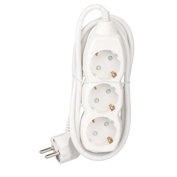 Prelungitor Cu Ceramica , 3 Prize , 5 Metri , 1500 W , 16 A , 250 V , Alb Prelungitor Cu Ceramica , 3 Prize , 5 Metri , 1500 W , 16 A , 250 V , Alb