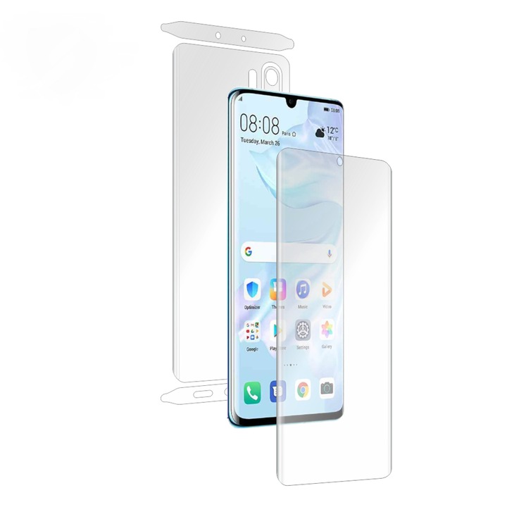 Huawei P30 Pro Smart Protection фолио съвместимо със силиконов кейс, екран, гръб и странична защита