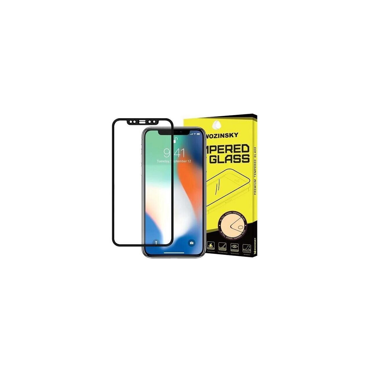 Folie Sticla Apple Iphone XS Max-Wozinsky Full Glue Negru