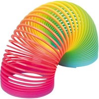 Jucarie interactiva spirala Arc Rainbow iluminat, Slinky Emoji Big Smile by Urban Trends ®